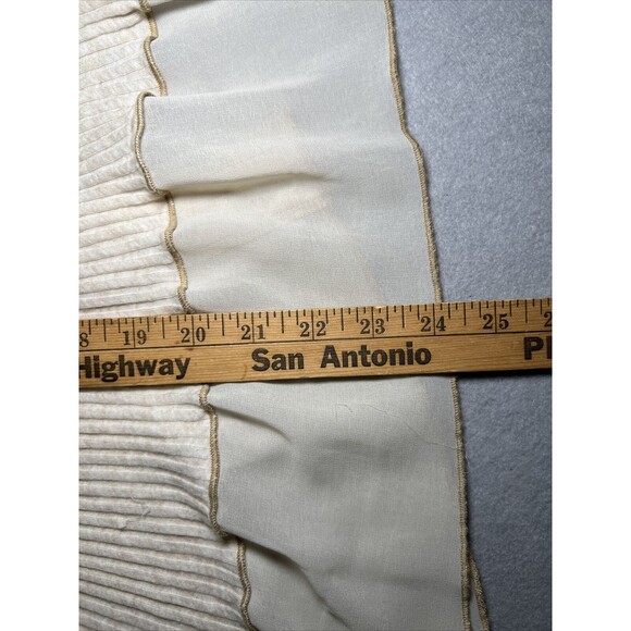 Anthropologie Tiny Ribbed Button Down Sleeveless Top Small Beige Mixed Media - Picture 7 of 9